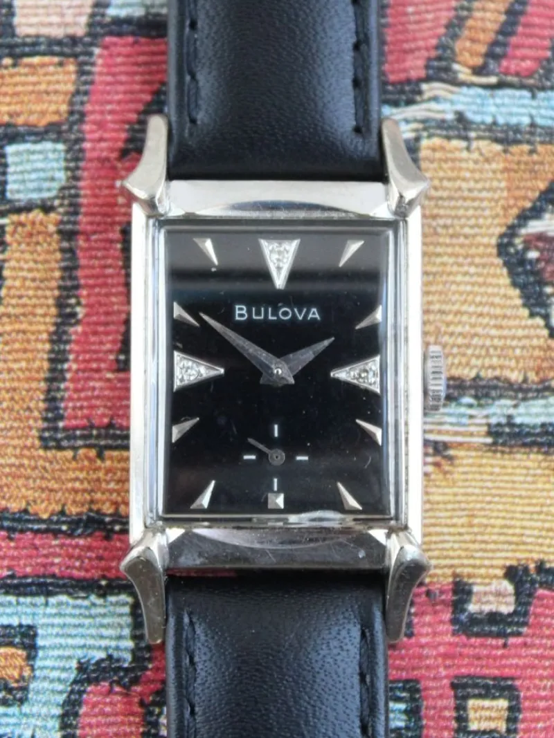 Pamono Bulova Square 8AC Watch, 1958> Watches
