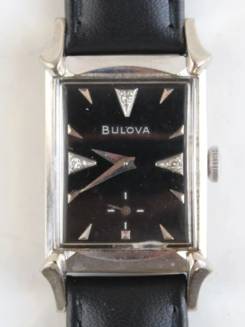 Pamono Bulova Square 8AC Watch, 1958> Watches