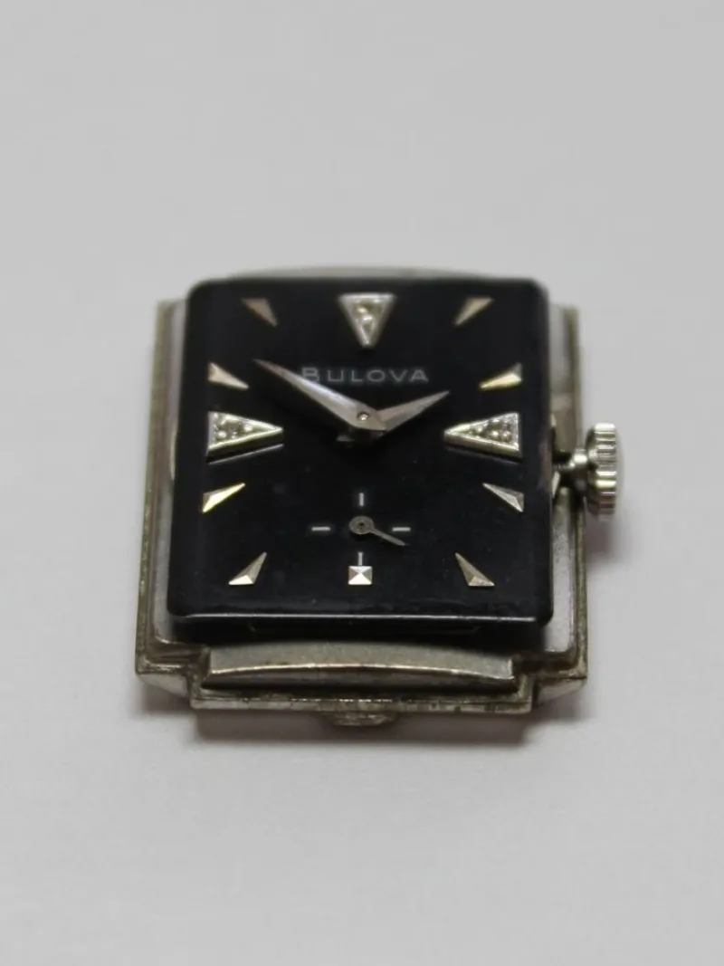 Pamono Bulova Square 8AC Watch, 1958> Watches