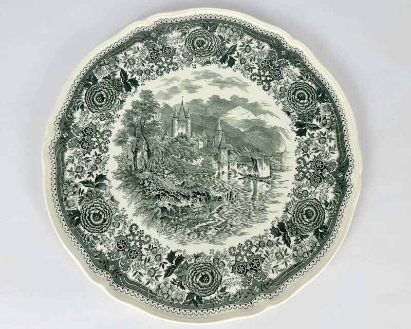 Pamono Burgenland Green Serving Platter from Villeroy & Boch, Germany> Serving Dishes