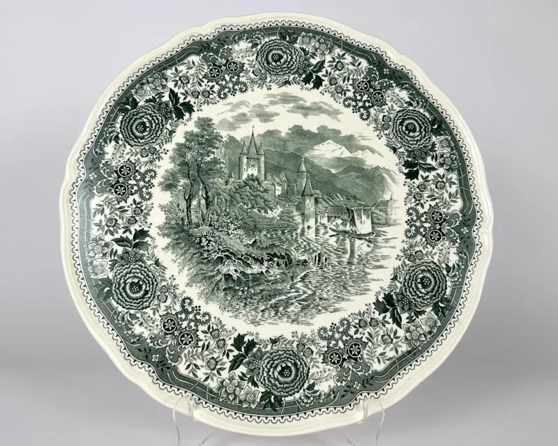 Pamono Burgenland Green Serving Platter from Villeroy & Boch, Germany> Serving Dishes