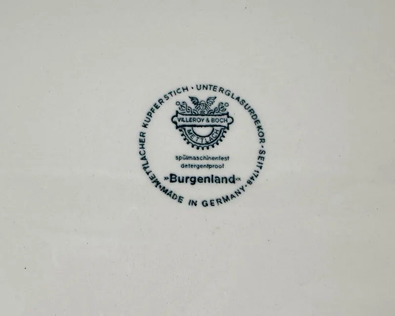 Pamono Burgenland Green Serving Platter from Villeroy & Boch, Germany> Serving Dishes