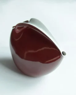 Best Pamono Burgundy Porcelain Coffee Service by Lubomir Tomaszewski for Dorota ZPS Ćmielów Ceramics, 1962, Set of 15