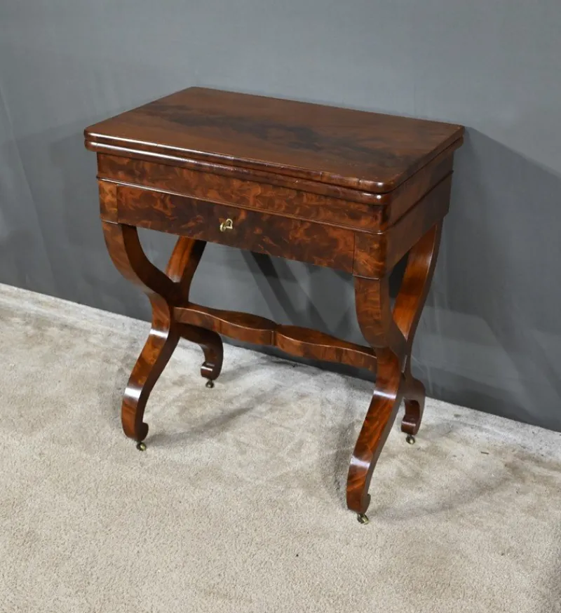 Pamono Burl Mahogany Games Table> Game Tables