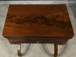 Pamono Burl Mahogany Games Table><noscript><img width=