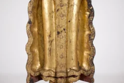 Discount Pamono Burmese Artist, Large Standing Buddha in Pātra-Mudrā, 1800s, Wood