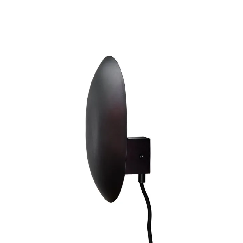 Sale Pamono Burned Black Clam Wall Lamp by 101 Copenhagen