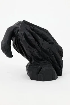 Pamono Burnt Oak Abstract Sculpture by Logniture