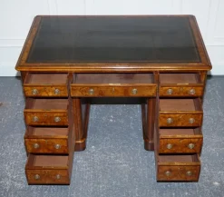 Pamono Burr Walnut Twin Pedestal Desk from Royal Druce & Co., London, United Kingdom, 1840s> Desks