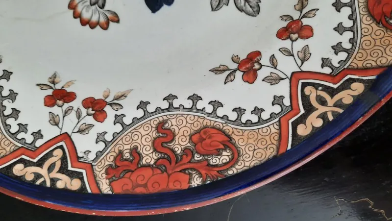 New Pamono Burslem Serving Plates from Doulton Alma, 1890s, Set of 3
