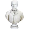 Clearance Pamono Bust of a Gentleman, 19th Century, White Marble Sculpture