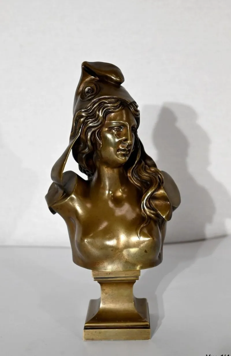 Pamono Bust of Marianne, Early 1900s, Bronze> Classical