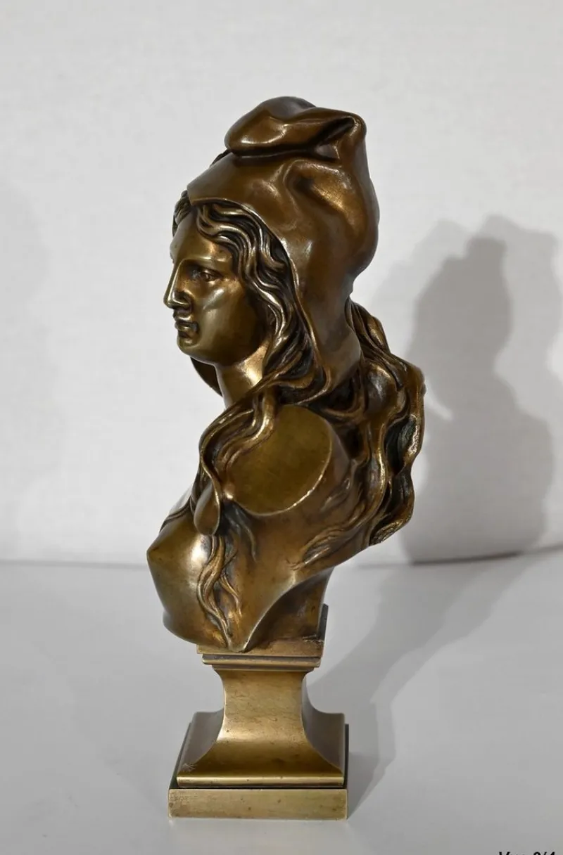 Pamono Bust of Marianne, Early 1900s, Bronze> Classical