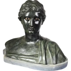 Pamono Bust of the Greek Poetess Sappho, 1860, Bronze> Sculpture