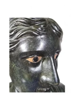 Pamono Bust of the Greek Poetess Sappho, 1860, Bronze><noscript><img width=