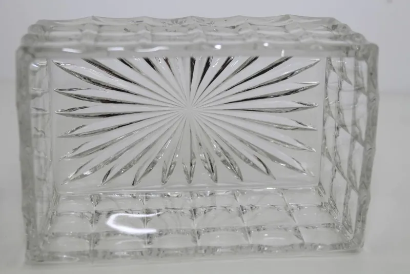 Pamono Butter Dish with 2 Trays by Eduard Wimmer-Wisgrill for Lobmeyr, 1930s, Set of 3> Trays