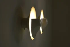 Pamono C-1558 Disc Wall Lamps from Raak, The Netherlands, 1980s, Set of 2><noscript><img width=