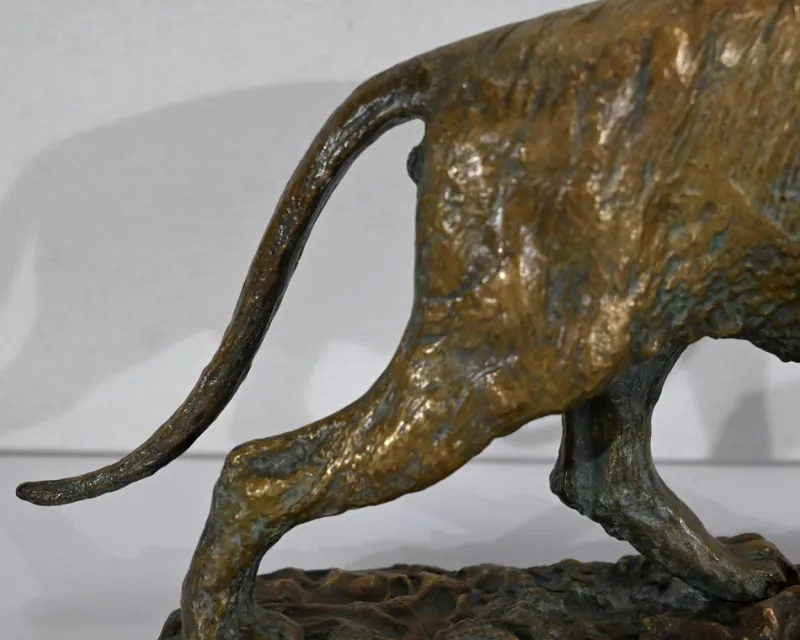 Online Pamono C. Fratin, Tigre marchant Sculpture, 19th-Century, Bronze
