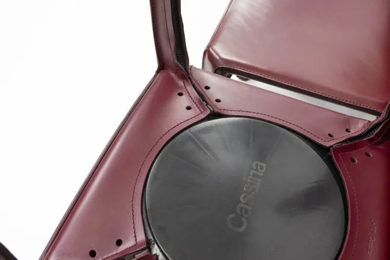 Pamono Cab 412 Bordeaux Red Chair Set by Mario Bellini for Cassina, 1990s, Set of 8> Office Chairs