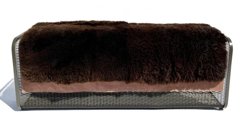 Sale Pamono Caballito Piccolo Bench in Leather and Fabric by Oscar Maschera