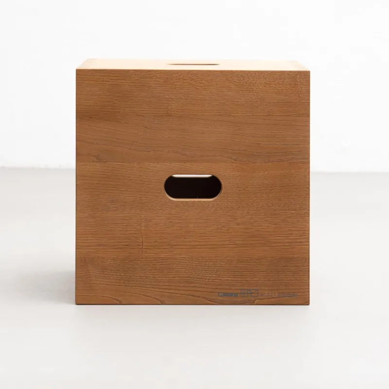 Pamono Cabanon Wood LC14 Stool by Le Corbusier for Cassina> Seating