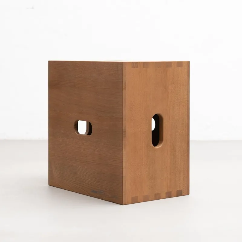 Pamono Cabanon Wood LC14 Stool by Le Corbusier for Cassina> Seating