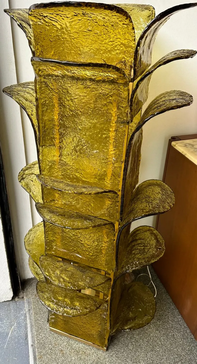 Clearance Pamono Cactus Floor Lamp in Murano Glass by Carlo Nason for Mazzega, 1970s