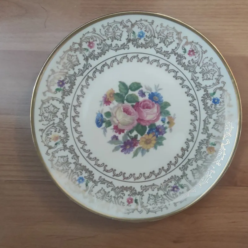 Pamono Cake Plate and Dessert Plate by Thomas Ivory Bavaria, 1970s, Set of 2> Serving Dishes