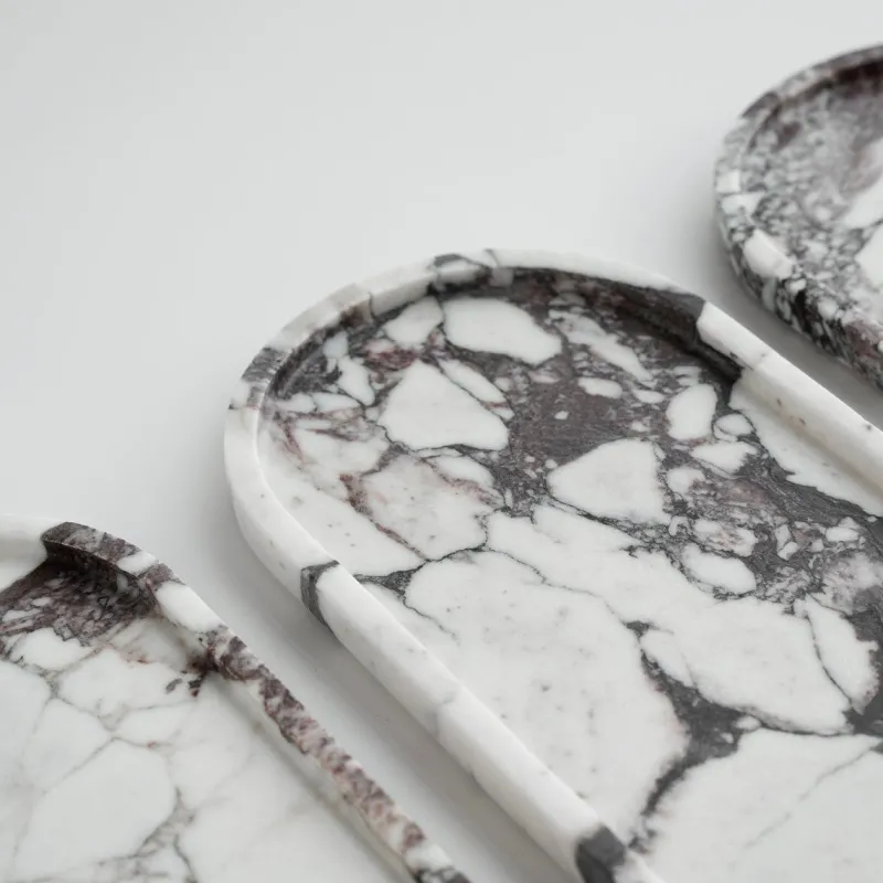 Pamono Calacatta Marble Oval Tray from Kiwano Concept> Tabletop|Trays