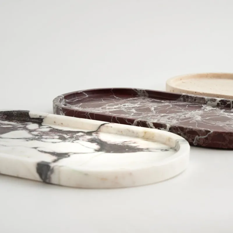 Pamono Calacatta Marble Oval Tray from Kiwano Concept> Tabletop|Trays
