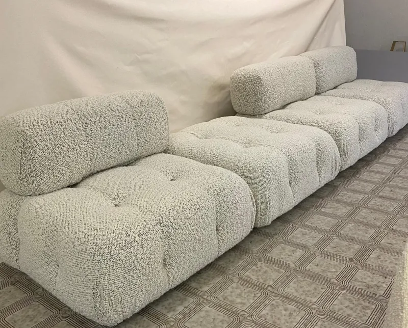 Pamono Camaleonda Sofa in White Bouclé, 2000s> Couches & Sofas