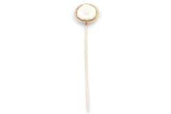 Pamono Cameo Biscuit Porcelain Tie Pin><noscript><img width=
