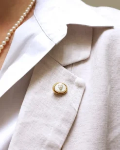 Pamono Cameo Biscuit Porcelain Tie Pin><noscript><img width=