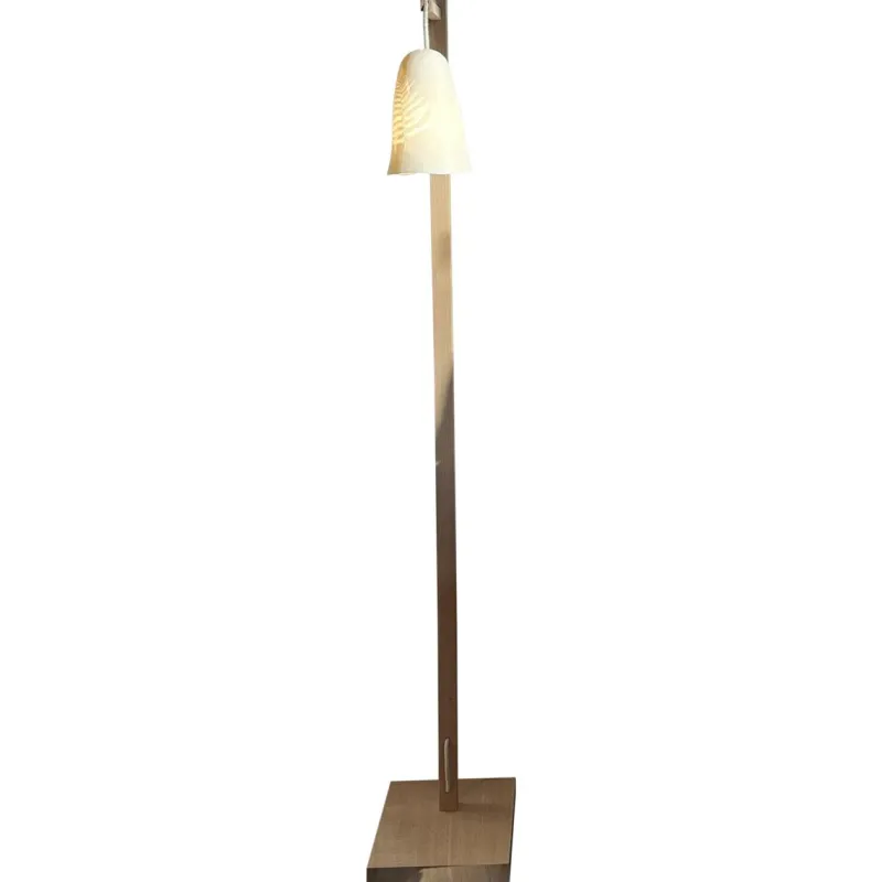 Hot Pamono Campanula Floor Lamp in Natural Oak and Porcelain by Frau Caze