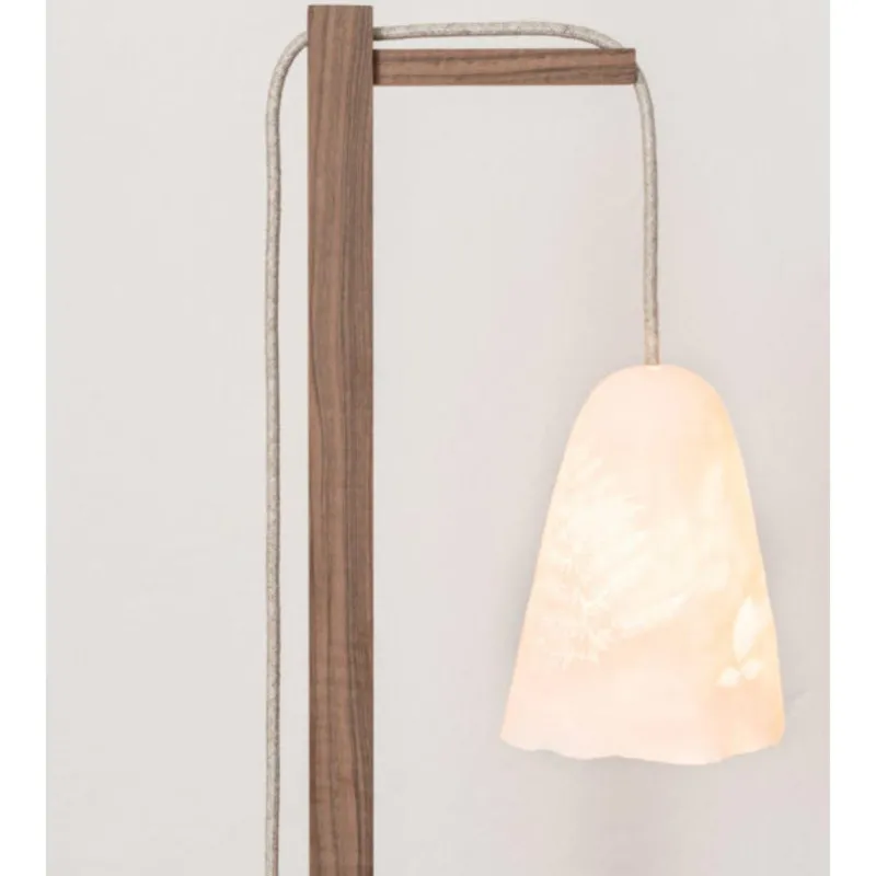 Hot Pamono Campanula Floor Lamp in Natural Oak and Porcelain by Frau Caze