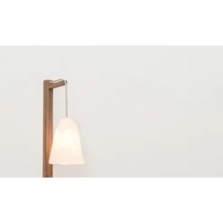 Hot Pamono Campanula Floor Lamp in Natural Oak and Porcelain by Frau Caze