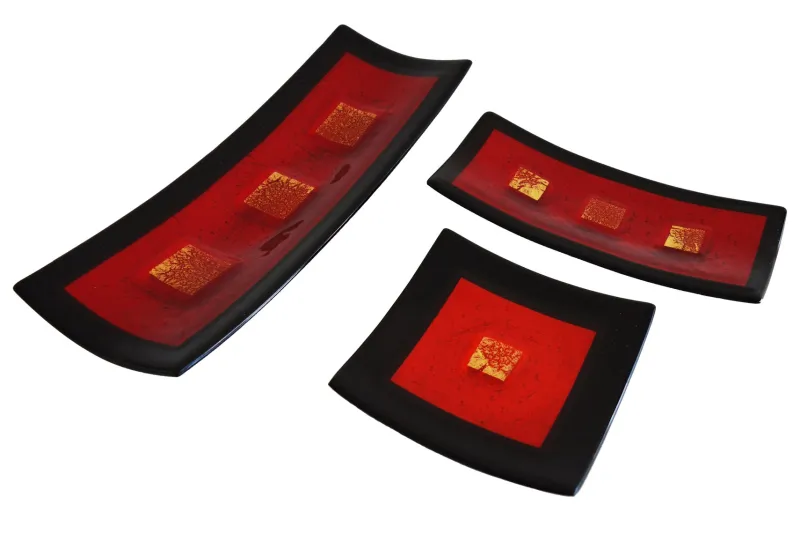 Best Pamono Campielo Q25 Black and Red Murano Glass Centrepiece by Stefano Birello for VeVe Glass, 2019
