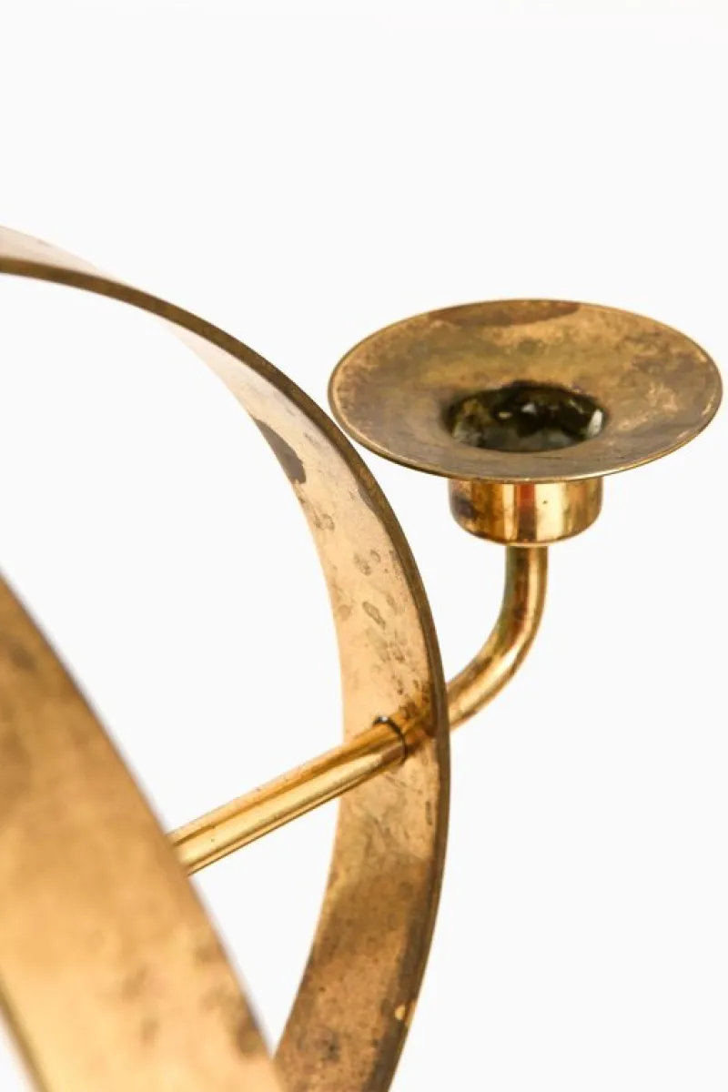 Pamono Candleabra Chandelier in Brass by Hans-Agne Jakobsson, 1960s> Ceiling Lights
