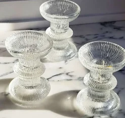 New Pamono Candleholders from Luminarc, 1970s, Set of 3