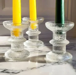 New Pamono Candleholders from Luminarc, 1970s, Set of 3