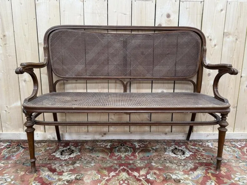 Pamono Cane Bench by John & Josef Kohn> Benches