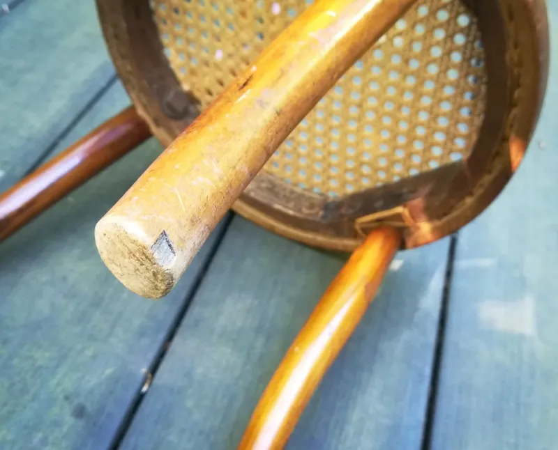 Clearance Pamono Caned Bistro Children's Chair by J.J. Kohn, 1900s