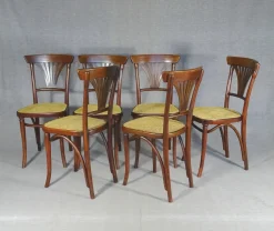 Pamono Caned Chairs by Michael Thonet for Gebrüder Thonet, Set of 6><noscript><img width=