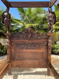 Pamono Canopy Bed by Henri-Auguste Fourdinois><noscript><img width=