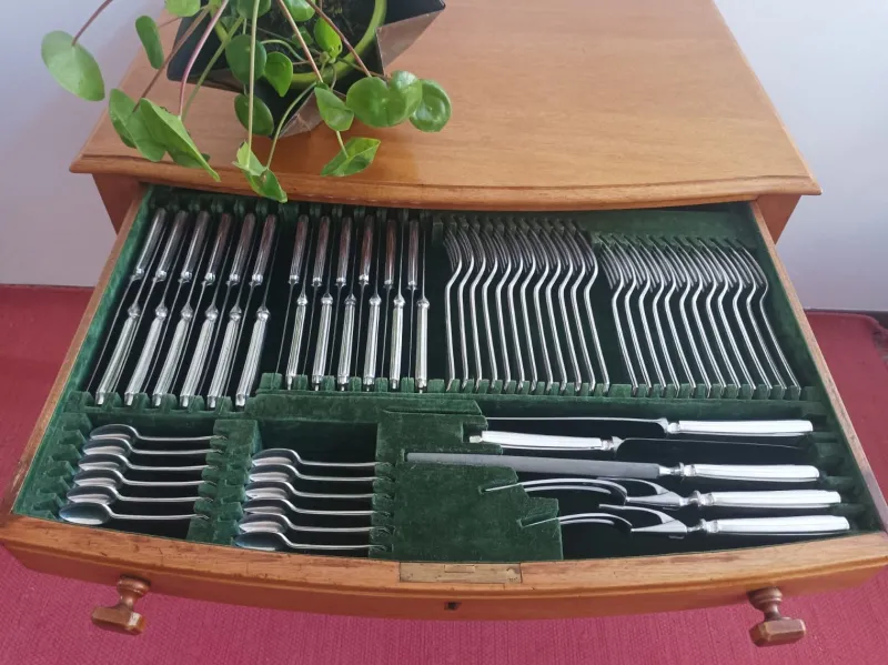 Pamono Canteen of Cutlery by Mappin & Webb, 1920s, Set of 109> Cutlery & Serving Utensils