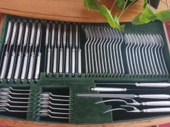 Pamono Canteen of Cutlery by Mappin & Webb, 1920s, Set of 109><noscript><img width=