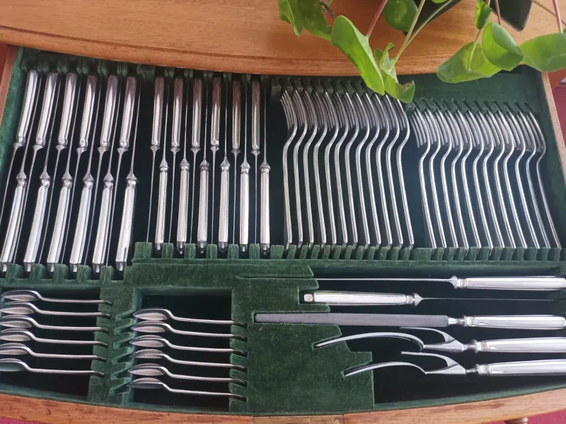 Pamono Canteen of Cutlery by Mappin & Webb, 1920s, Set of 109> Cutlery & Serving Utensils