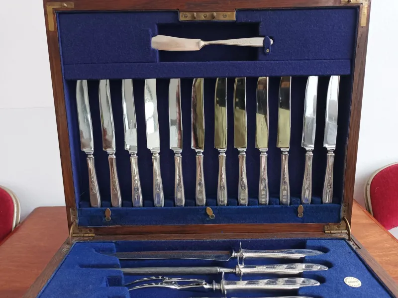 Sale Pamono Canteen of Cutlery from Community, 1890s, Set of 96