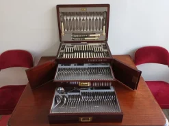 Pamono Canteen of Cutlery from James & William Laing, 1890s, Set of 149> Cutlery & Serving Utensils