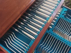 Pamono Canteen of Cutlery from Walker & Hall, 1930s, Set of 117><noscript><img width=